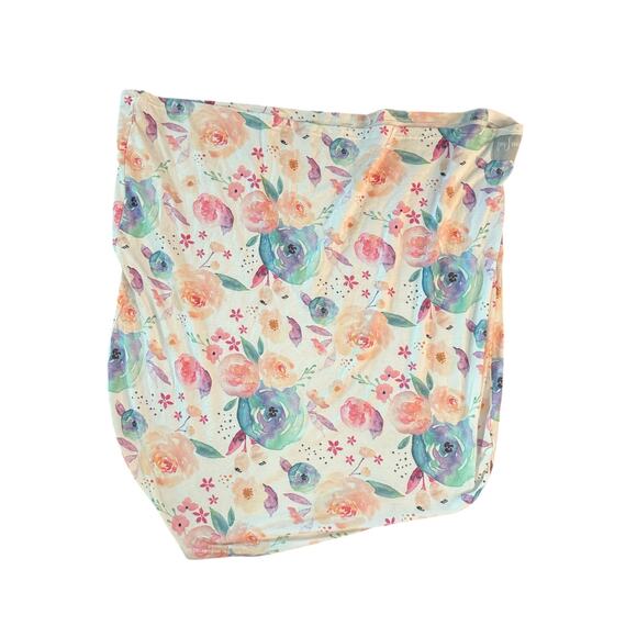 Copper Pearl Floral Car Seat Canopy Cover Breastfeeding Cover Bloom EUC - Picture 2 of 6